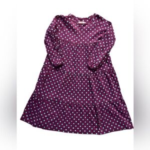 “Green Cotton by Garnet Hill” Long-Sleeved Girls Dress Size 8